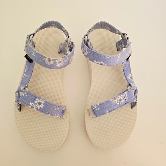 Teva Flatform Universal Gloriosa Floral Purple Blue Size 9 - Picture 2 of 8